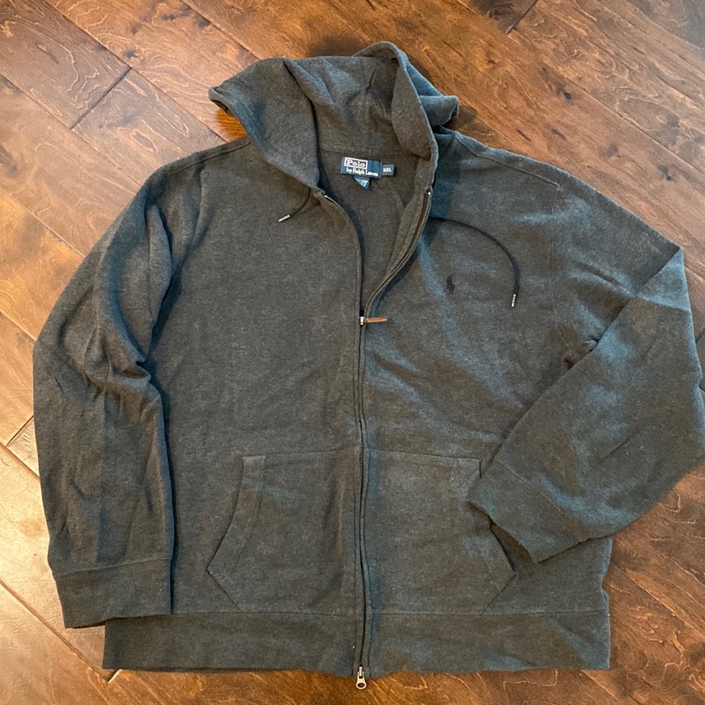 Polo zip up sweater